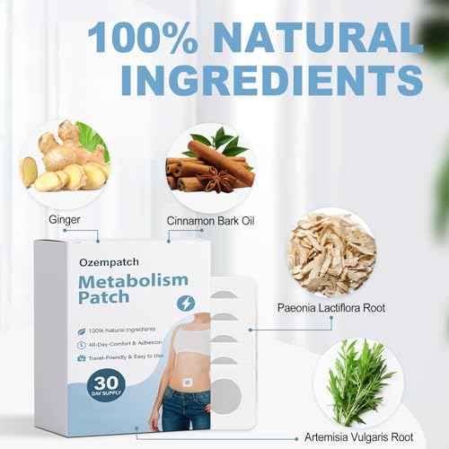 RejuvaCare Ozem Patch, Ozempatch, New Natural Ingredient Body Patch, Suitable for Both Men and Women, 30 Count