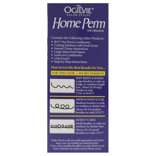 Ogilvie Salon Styles Home Perm Kit for Women & Men