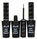 Italia Deluxe Waterproof Matte Liquid Eyeliner (3-Pack)