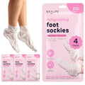 SpaLife Moisturizing Foot Mask Socks with Tea Tree Oil - 4 Pack
