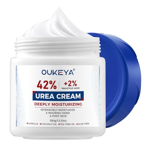 OUKEYA 42% Urea Cream with 2% Salicylic Acid for Dry Skin Repair - 350g