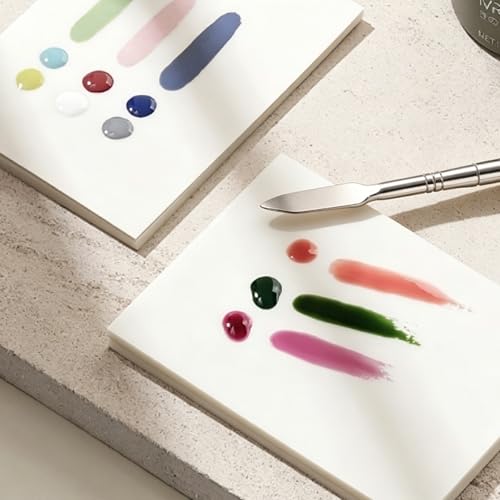 100 Sheets Disposable Nail Art Palette Paper with Mixing Stick