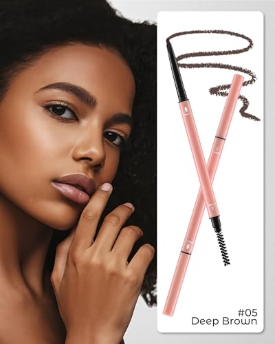 Waterproof Micro Eyebrow Pencils - 12-Piece Set with 3D Tip & Brow Razor