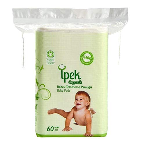Organic Cotton Baby Dry Pads 360 Count - Soft & Chemical Free