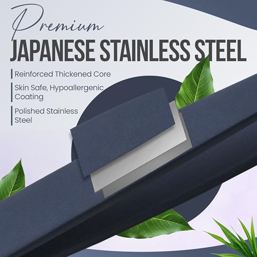 Professional Slant Tip Tweezers - Precision Stainless Steel Eyebrow Plucking Tool for Women and Men, Ingrown Hair Remover, Facial Hair Tweezers for Grooming (Velvet Navy)