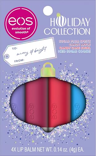 eos Holiday Lip Balm Gift Set - 4 Flavors, 0.14 oz Each