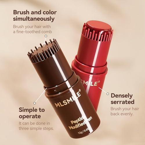 2-in-1 Waterproof Hair Dye Comb for Gray Roots Touch Up