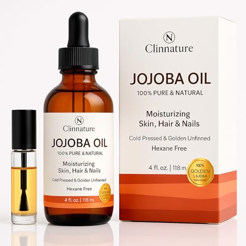 Jojoba Oil for Nails & Cuticles ? 100% Pure & Cold-Pressed Nail Oil for Stronger, Healthier Nails ? Deep Cuticle Moisturizer for Dry, Cracked Skin ? Hexane-Free, Fast Absorbing