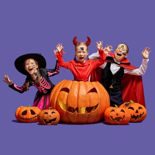 150 Halloween Temporary Tattoos for Kids, 2" Assorted