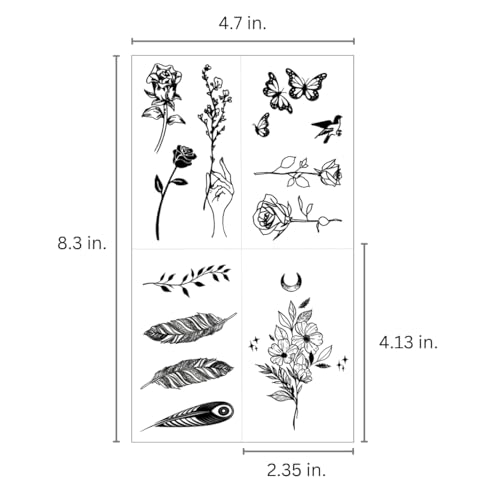 One Grace Temporary Tattoos - Waterproof Nature Designs