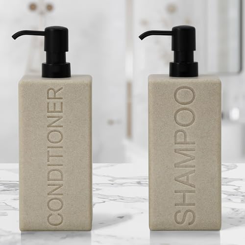 Rectangular Resin Soap Dispenser with Pump | Modern Bathroom