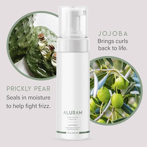 ALURAM Curl Foam - Hydrating Curl Defining Mousse for Frizz Control (7 fl oz)