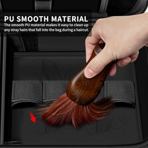 ANKHOH Black Barber Case for Hair Clippers & Trimmers with Shoulder Strap