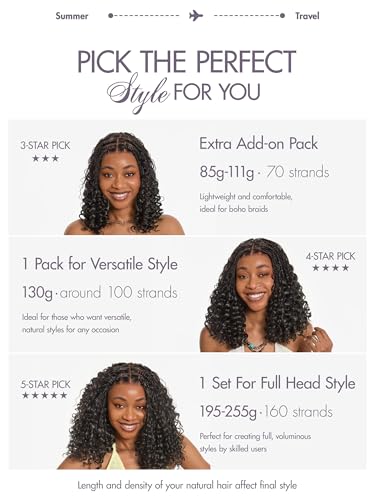 LUVME Deep Wave Crochet Hair 18 Inch 100% Human Hair