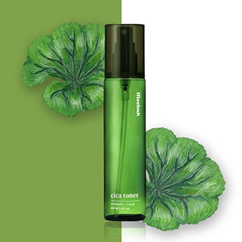 Meebak Korean Toner for Face - CICA Mist Toner, Alcohol-Free, Soothing, Hydrating, Vitalizing 4 oz