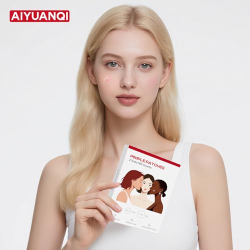Large Pimple Patches for Facial Use, 180 Pieces in Two Sizes, Acne Hydrocolloid Patches with Salicylic Acid and Tea Tree Extract, Fast-Acting Spot Concealment, Ideal for Makeup