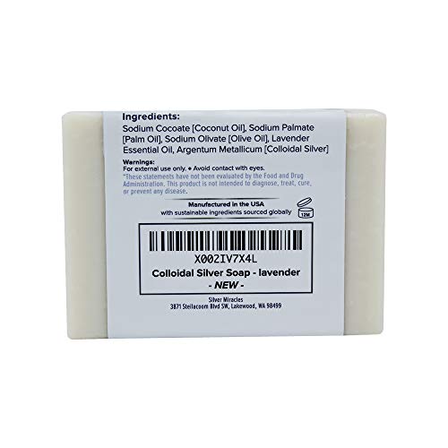 Silver Miracles Colloidal Silver Soap with Lavender