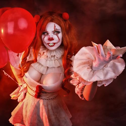 Clown Face Gems Stickers - 2 Pcs Halloween Makeup Rhinestones