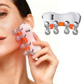 Electric Gua Sha Facial Tools, Heated Gua Sha Tools with 5 LED Lights,Red Light Face Massager Vibration Device, 8 Metal Roller for Face, Back,Leg,and Body