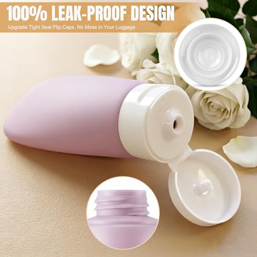 Travel Bottles Set - Multicolor Leakproof TSA Approved 2oz Toiletry Containers