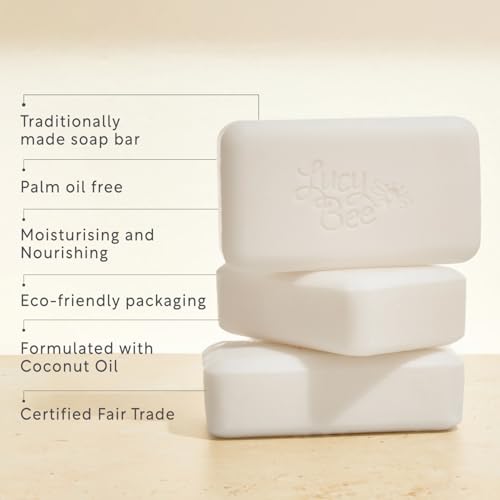 Certified Organic & All Natural Soap Bar, Moisturizing & Rejuvinating, Dermatologist Approved for Sensitive Skin, Unscented & 100% Palm Oil Free, 5.3oz
