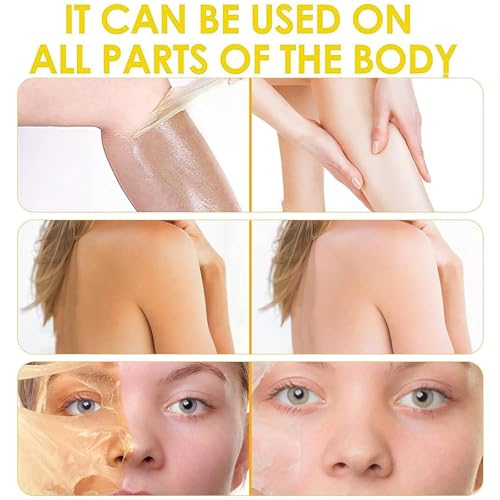 Yellow Peeling Oil for Dark Skin, Extra Strong Peeling Oil, Natural Formula Exfoliating Peels Solution for Face, Body, Hands and Foot Dead Skin Remover (110ml)