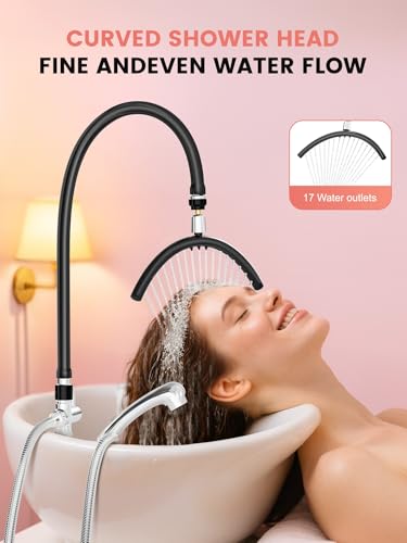 Head Spa Waterfall Shampoo Bowl Faucet with 3-Gear Switch