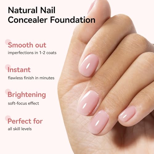 Nailshion 4-in-1 Illuminating Nail Concealer Base Coat & Ridge Filler
