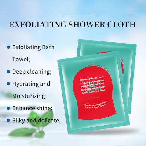 Exfoliating Shower Gloves 5 Pack - Dual Texture Bath Scrubber