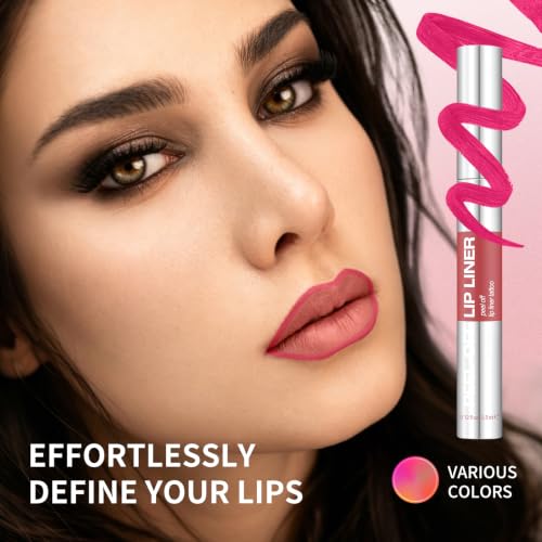TENGLONG Sunset Coral Peel Off Lip Stain & Lip Liner - Long Lasting Waterproof Lip Makeup