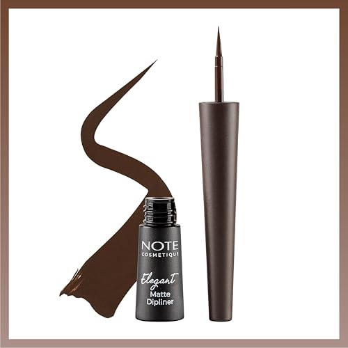 NOTE Cosmetique Elegant Matte Dipliner - Waterproof Liquid Eyeliner