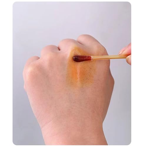 100Pcs Disposable Iodophor Skin Disinfection Cotton Swabs for Wound Care