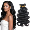 Human Hair Extensions Body Wave Bundles 22-26 Inch Natural Black 3 Pack 12A Brazilian