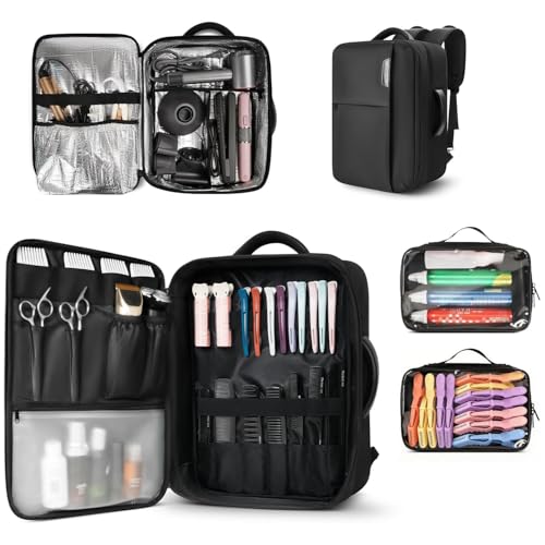 Professional Hairstylist Backpack with Heat-Resistant Compartments