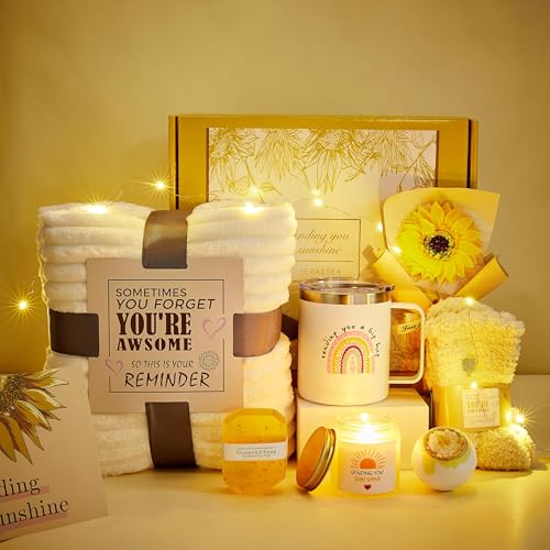 Get Well Gifts for Women After Surgery 10pc Gift Baskets ? The Perfect Care Package. This Feel Better post surgery recovery gifts for women is a thoughtful self-care package for Mom, Her.