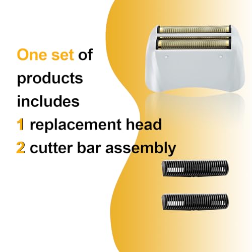 4 Pack Pro Shaver Replacement Foil and Cutters compatible with andis 17150(TS-1) shaver ProFoil Lithium replacement, Golden