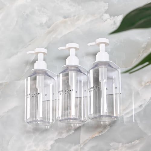 3-Chamber Wall-Mounted Shampoo & Conditioner Dispenser