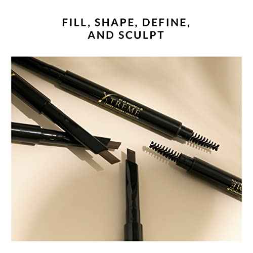 Xtreme Lashes Arch Defining Brow Pencil, Medium Brown, Waterproof, Smudge-Proof, Long-Lasting Makeup, Vegan, Angled Tip Eyebrow Pencil with Spoolie