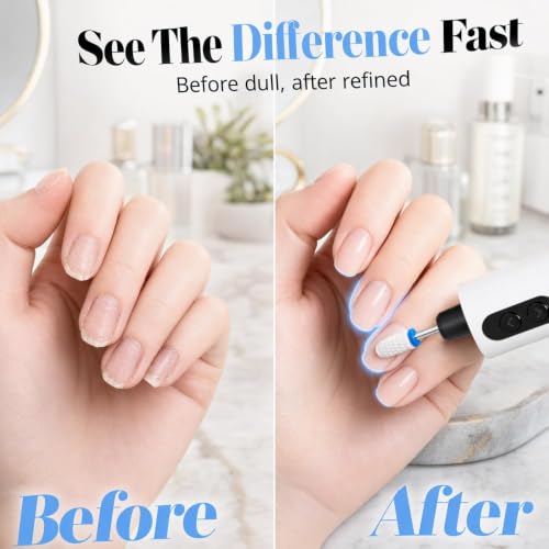 BYXIWA Electric Nail Polisher with Adjustable Speed Nail Drill – Portable Manicure & Pedicure Kit (Variation 1)