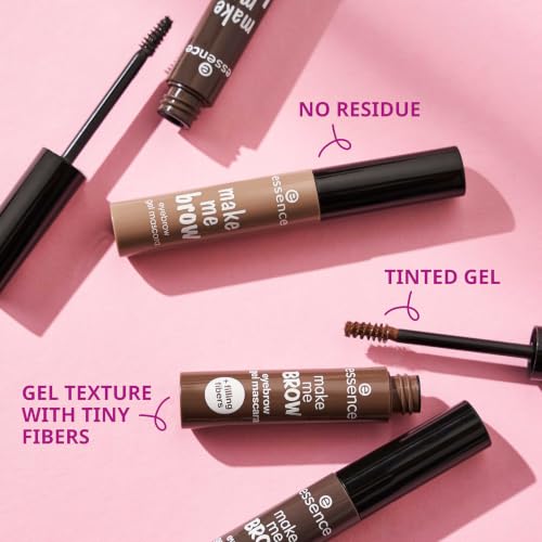 Essence Make Me Brow Eyebrow Gel Mascara 3-Pack - Fiber Tint