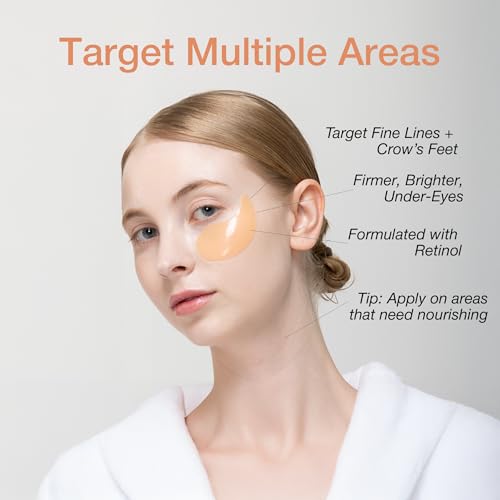 Naisture Collagen Nourishing Hydrogel Under-Eye Patch with Retinol and Peptides for Firmness and Hydration, 30 Pairs (60 ea)