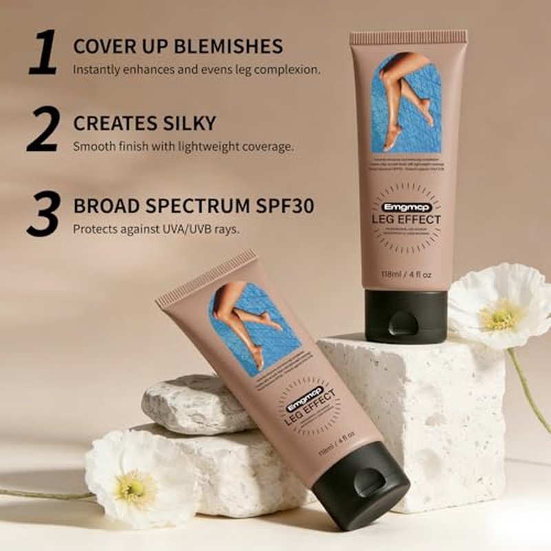 Waterproof Leg Makeup with SPF 30 - Medium Coverage Body Concealer