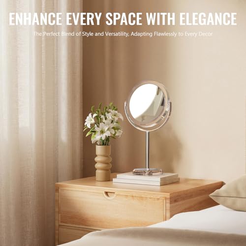 Auxmir 30X/1X Double-Sided Magnifying Makeup Mirror with Stand