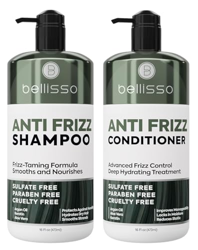 Bellisso Anti Frizz Shampoo & Conditioner Set - 16 Fl Oz