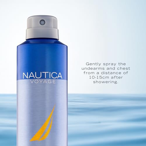Nautica Voyage Deodorant Body Spray for Men - Fresh Scent, 6 fl oz