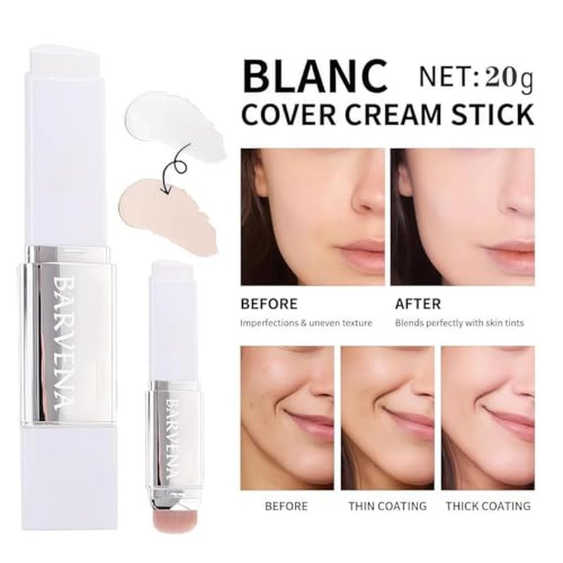 Color Changing Foundation Stick with Brush - Full Coverage