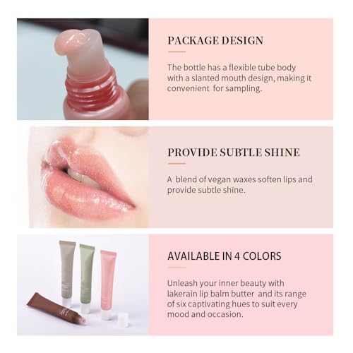 Moisturizing Lip Glowy Balm with Vanilla Scent - Hydrating Lip Mask & Treatment - Vegan Lip Care - EasyDays #1 Vanilla