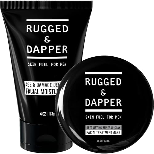 RUGGED & DAPPER Face Moisturizer and Facial Treatment Mask with Natural & Organic ingredients