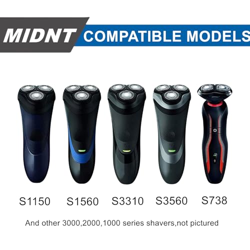 SH30 Replacement Heads Compatible with Shavers Series 3000 2000 1000 S738 S1560 Click and Style Shaver,SH30 Replacement Double Blades for Series 3000 Replacement Blades,3pcs.