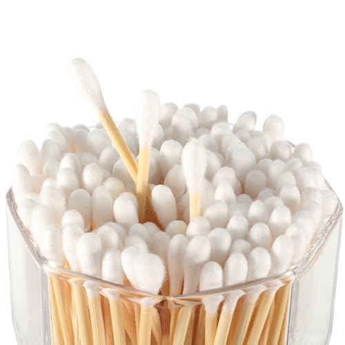 Demissle Travel Cotton Swabs, 300 Pcs in 30 Packs, Individually Wrapped